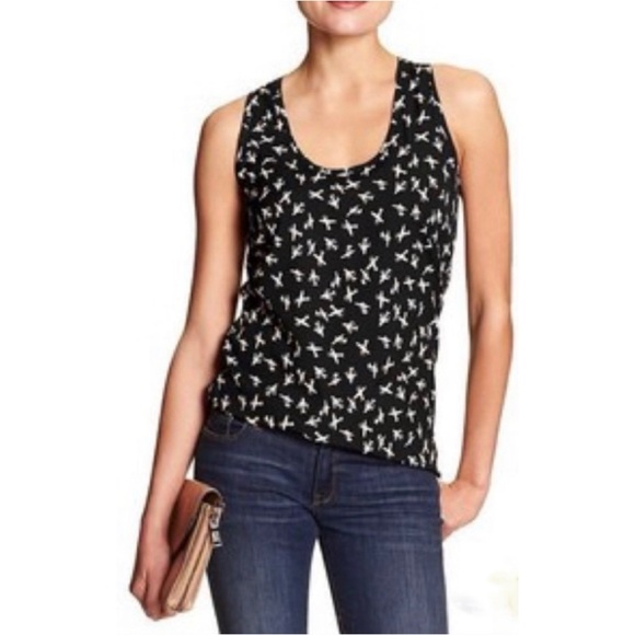 Banana Republic Airplane Print Top - Picture 1 of 4